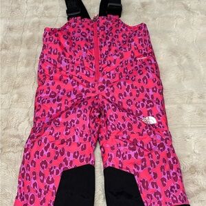 The North Face Kids' Pink and Purple Leopard Overalls